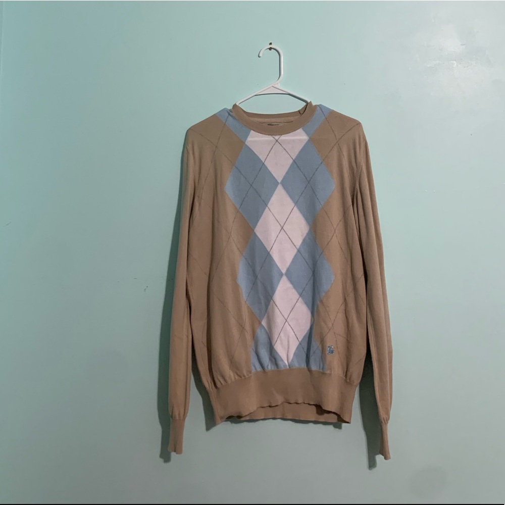 burberry argyle sweater